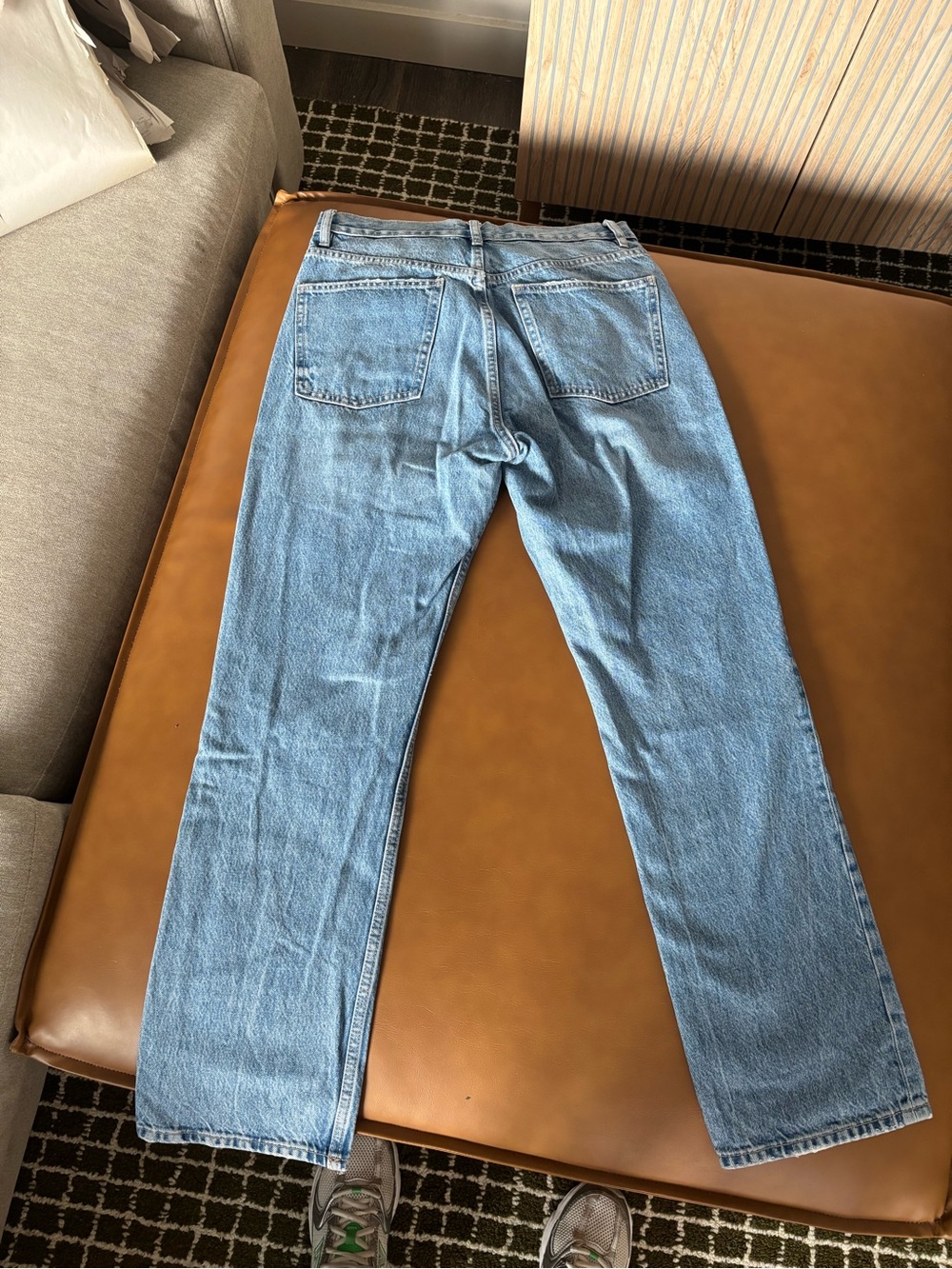 Zara Light Blue Straight Jeans - Picture 2 of 3